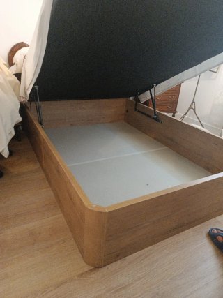 Canapé abatible madera y tela