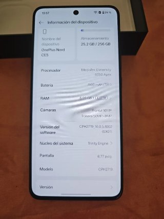 OnePlus Nord CE5 5G 256GB Negro