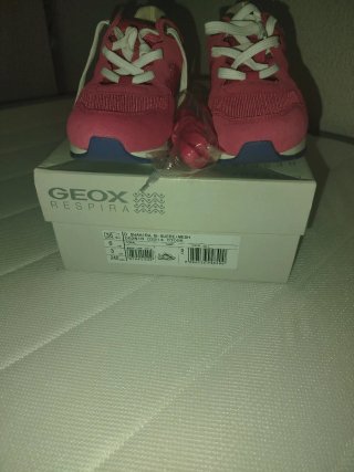 Deportivas Geox rosa y blanco Talla 36
