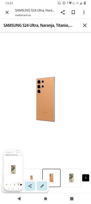 Samsung S24 Ultra Naranja Titanio