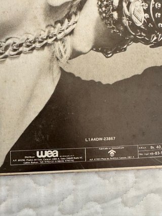 Madonna - Álbum de Vinilo Debut Venezuela