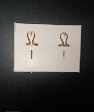 Pendientes Chapados Oro y Azul