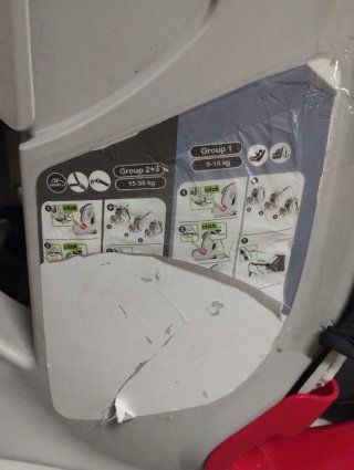 Silla coche Britax Römer gris