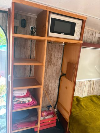 Caravana Vintage Verde y Blanca