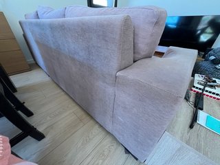 Sofá chaise longue 3 plazas tela