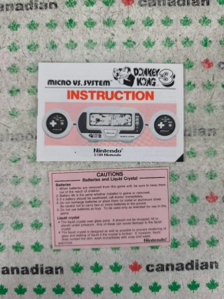Nintendo VS. System Donkey Kong 3
