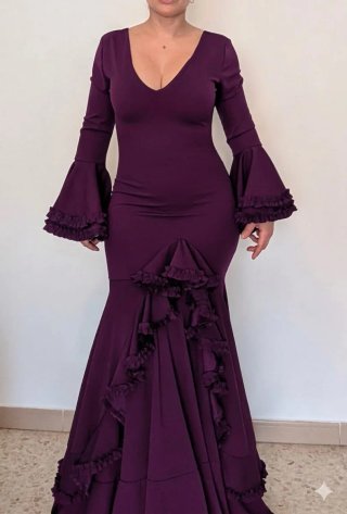 Traje de Flamenca buganvilla TODAS LAS TALLAS