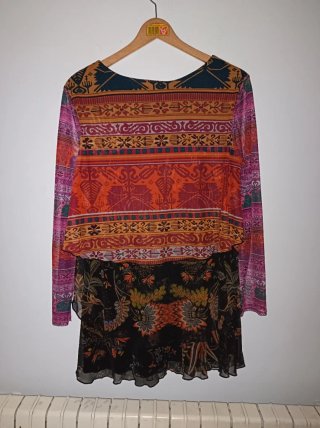 Vestido Desigual Multicolor Talla XL