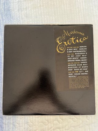 Madonna Erotica Vinilo promo