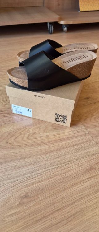 Yokono Sandalias T41 Piel Negra