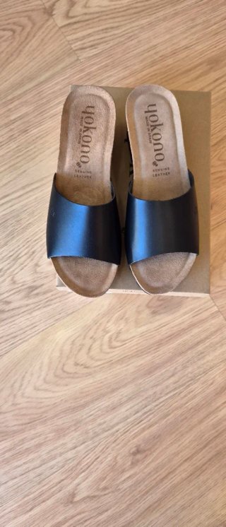 Yokono Sandalias T41 Piel Negra