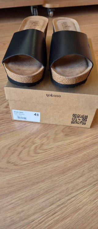 Yokono Sandalias T41 Piel Negra