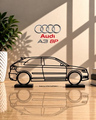 Audi A3 8P Maqueta Silueta 20cm