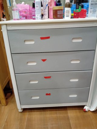 Mueble cambiador 4 cajones Bañera cambiador