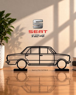 SEAT 124 Maqueta Silueta 20cm