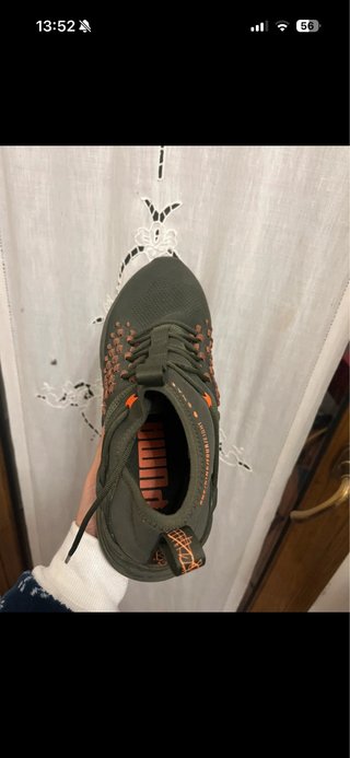 Scarpe Puma uomo verdi e arancioni