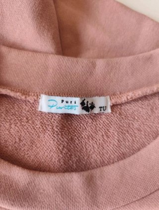 Blusa rosa con encaje