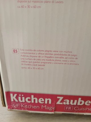 Cocina de juguete en madera