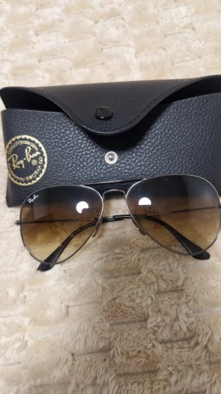 Gafas de sol Ray-Ban Aviator Marrón/Plata