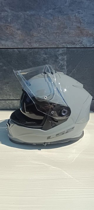 Casco Moto LS2 Gris Nardo como nuevo