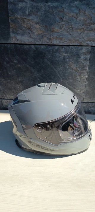 Casco Moto LS2 Gris Nardo como nuevo