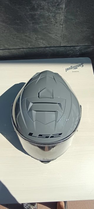 Casco Moto LS2 Gris Nardo como nuevo