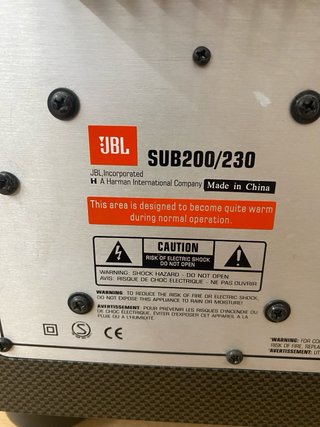 Subwoofer JBL SUB200/230