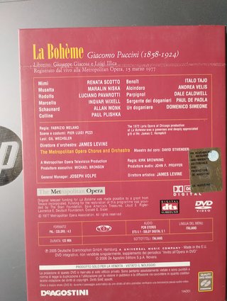 DVD La Bohème - Puccini - DeAgostini