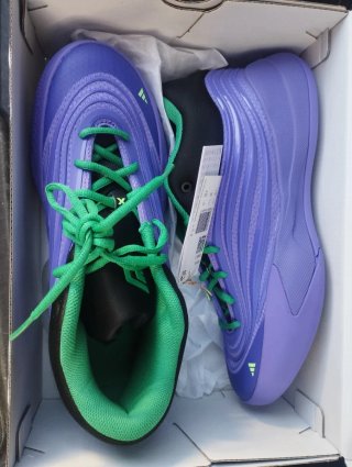 Zapatillas Baloncesto Adidas Dame X Morado y Verde