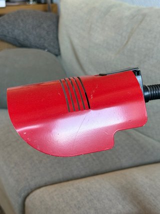 Lámpara flexo roja vintage