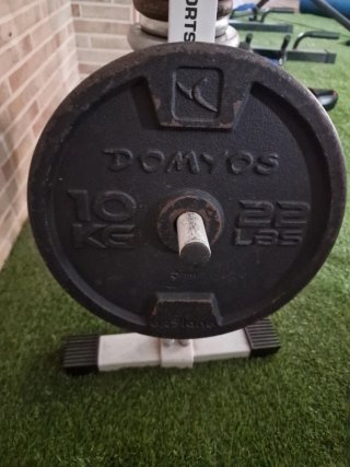 Disco de pesa DOMYOS 10 kg (22 lbs)