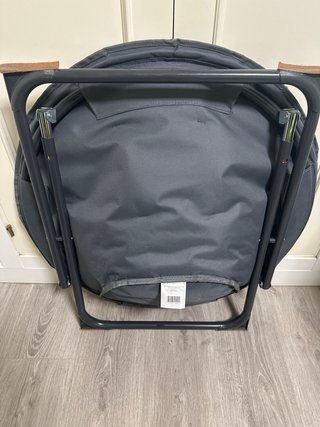 Silla de camping gris