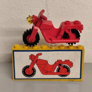 Lego Moto Rossa Vintage con Brick