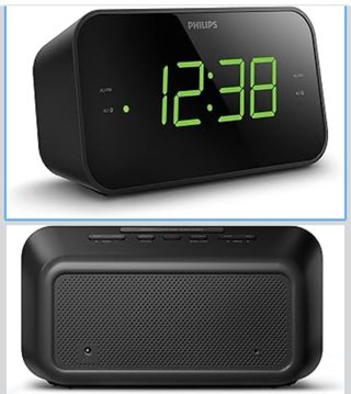 Radio Reloj Despertador Philips con electricidad