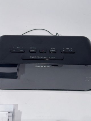 Radio Reloj Despertador Philips con electricidad