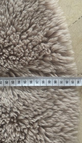 Alfombra redonda pelo suave 90cm