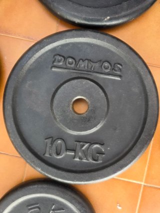 Set Mancuernas Discos y Barras Gimnasio