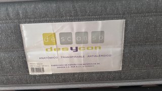 Cama de 105×190 cm con base y cama supletoria inf
