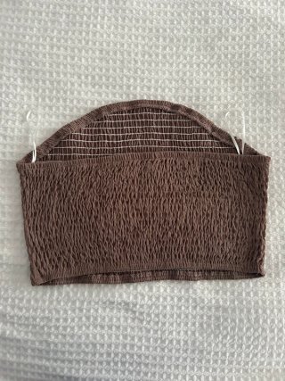 Conjunto Top y Falda Larga Marrón