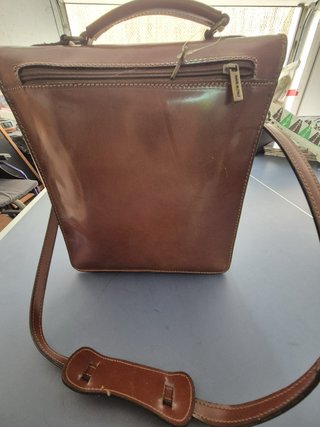 Maletín vintage Ca.Gi piel italiana - Nuevo