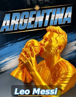 Figura Messi con trofeo