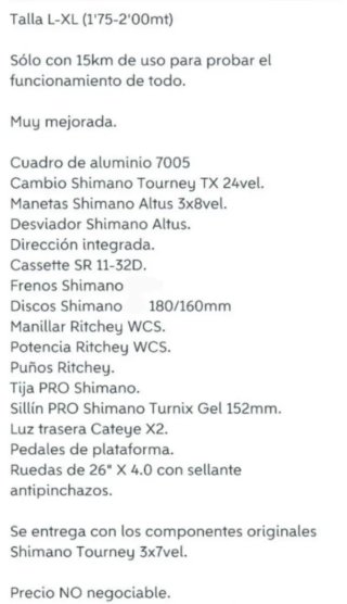 Bicicleta Moma Fatbike XL
