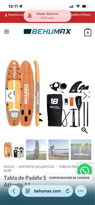 Tabla Paddle Surf Be Wave Atlantic 11