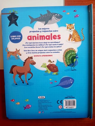 Libro preguntas animales con solapas.