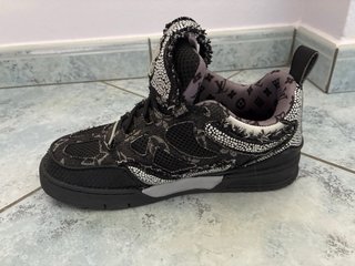 Scarpe Louis Vuitton Skate Nere/Argento Tg 39
