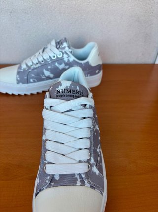 Numeris Scarpe Grigie Effetto Marmo/Tie-Dye