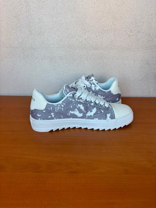 Numeris Scarpe Grigie Effetto Marmo/Tie-Dye