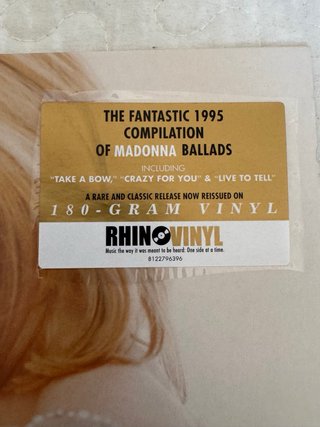 Madonna - Vinilo Something To Remember