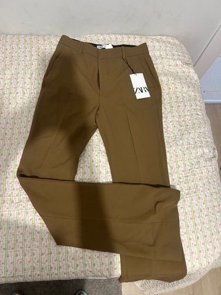 Pantalón de traje Zara marrón Sin estrenar