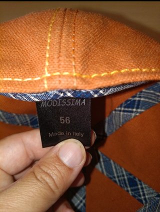 Coppola Siciliana Taglia 56 Marrone Arancio